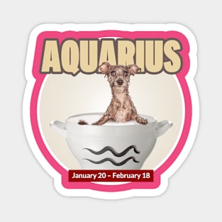 Aquarius - Birth Signs for Dogs Magnet