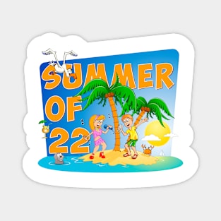 The beautiful summer of ‘22 illustration. Magnet