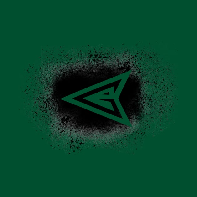 Green Arrow Splatter Logo by LCHollywoodStar