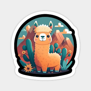 Cute Llama Magnet