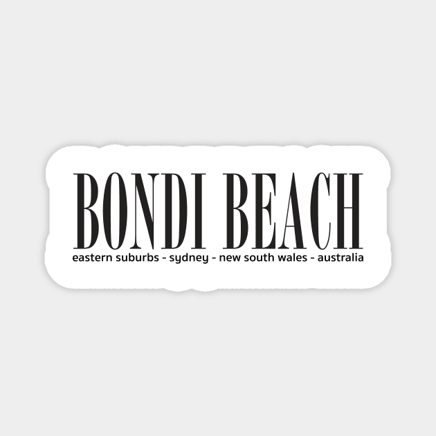 Bondi Beach Address Magnet by downundershooter