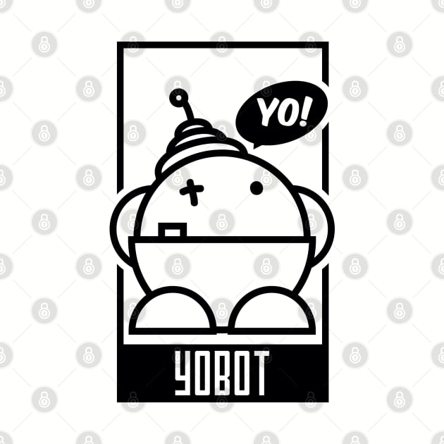 Yobot! Frame - Black Ink by Crossight_Overclothes