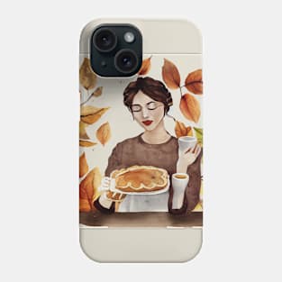 Eating Apple-Pie in a Cafe Phone Case