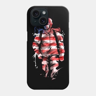 US Soldier In Us Flag Colours 4th Of July Veterans Day Phone Case