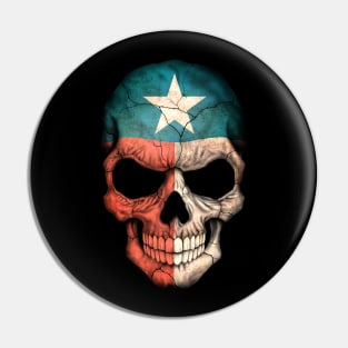 Texas Flag Skull Pin