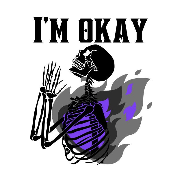 Skeleton being okay by RaruDesigns