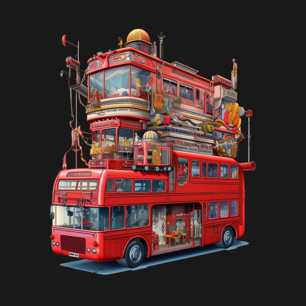 Psychedelic London Bus by DavidLoblaw