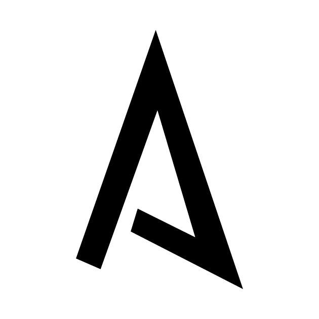 A – Greek Mythology - Black Letter A by Mythology Masters