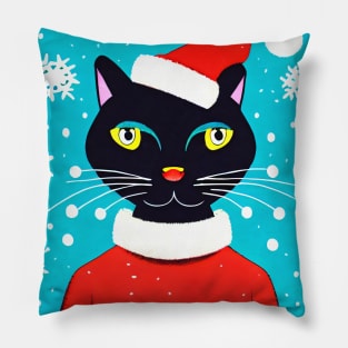 Santa Cat Pillow