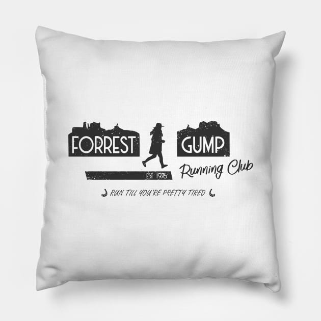 Forrest Gump Running Club Pillow by olivergraham