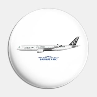 Illustration of Airbus A350 F-WWYB Pin