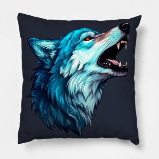 Sky wolf print Pillow