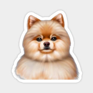 Cute Pomeranian Drawing Magnet