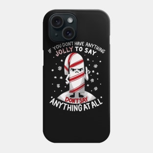 Funny Christmas - Angry Candy Cane Phone Case