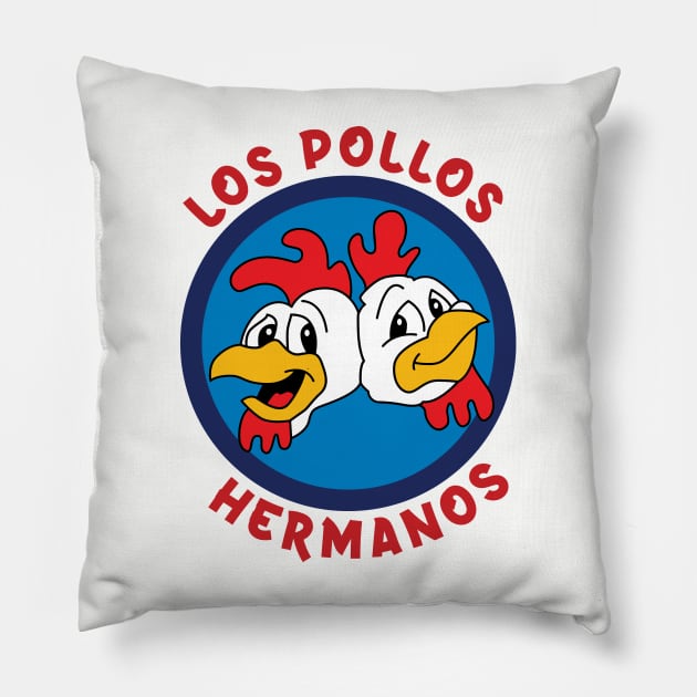 Los Pollos Hermanos Pillow by Skulls Mushroom Arts