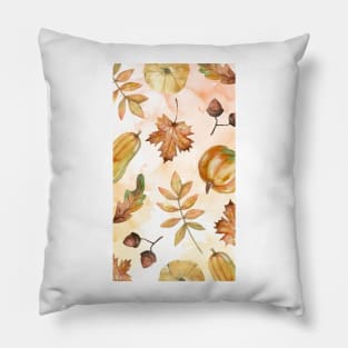 Whispers of Autumn: A Vivid Illustration Pillow