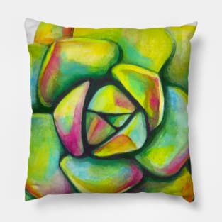 Green Succulent Pillow