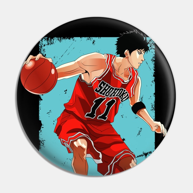 Slam Dunk - Rukawa Pin by Hala Art