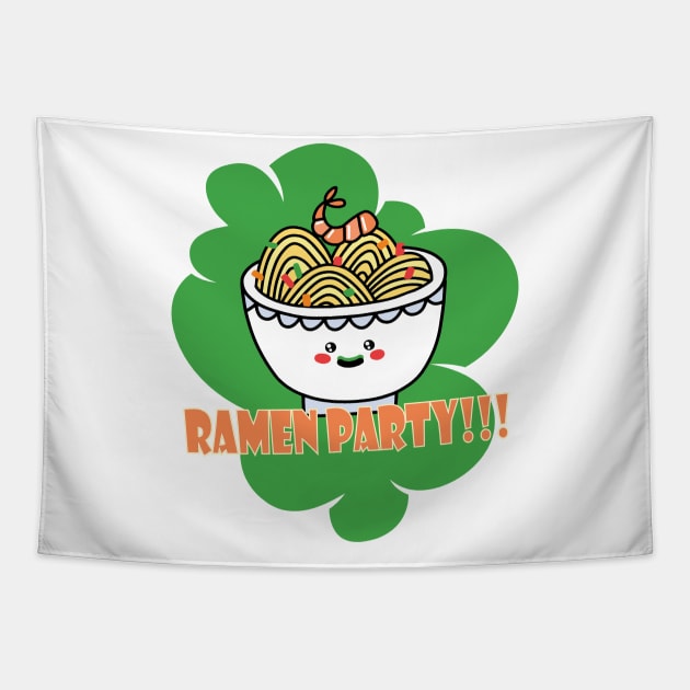 Ramen party perfect t shirt for party hosting Tapestry by SeriousMustache