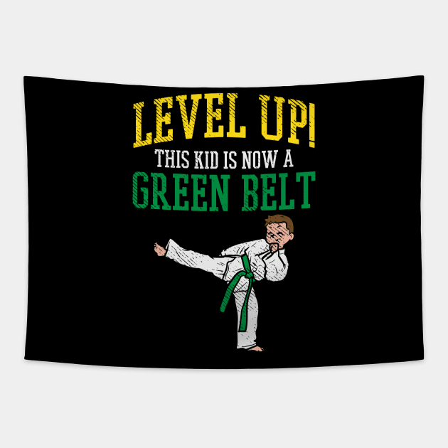 Green Belt Gift Tapestry by maxdax