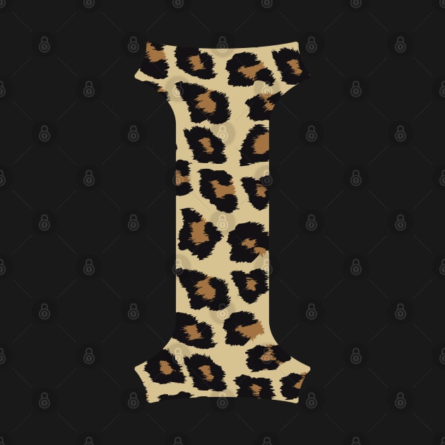Letter I Leopard Cheetah Monogram Initial by squeakyricardo