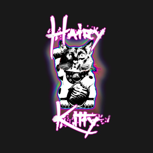 Hairy (Lucky) Kitty Design by Harakiri's Merch