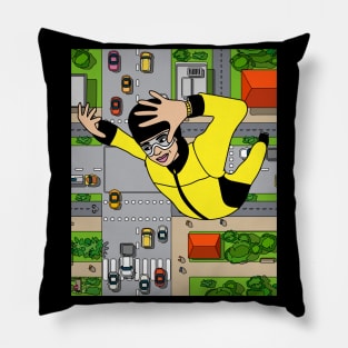 Parachuting Skydiving Free Fall Pillow