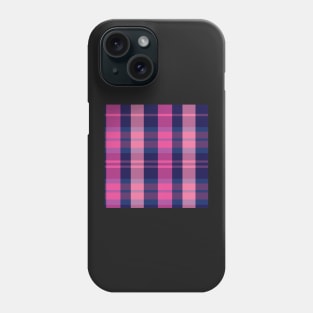 Vaporwave Aesthetic Evander 1 Hand Drawn Textured Plaid Pattern Phone Case