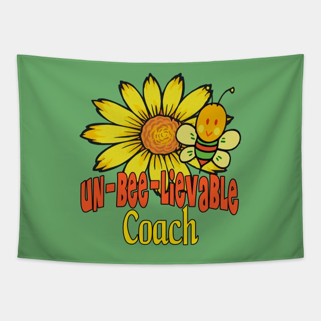 Unbelievable Coach Sunflowers and Bees Tapestry by FabulouslyFestive