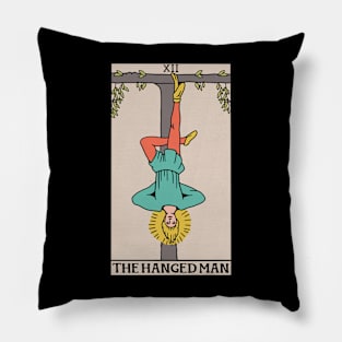 Hanged Man Tarot Card - Witchy Magic Pillow