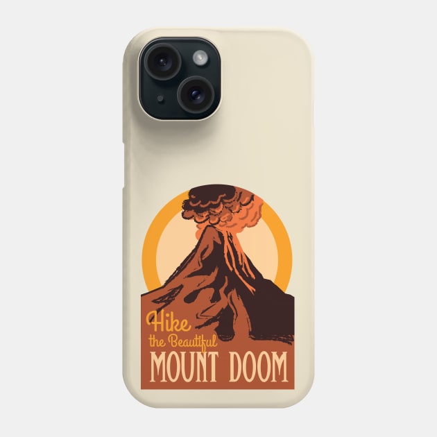 Hike the Beautiful Mount Doom • Lord of the Rings • National Parks Phone Case by FalconArt