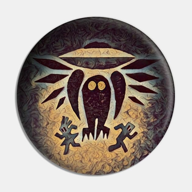 Gray Barker's Book of Monsters: Mothman Pin by TonyBreeden