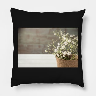 A bouquet of gypsophila flowers Pillow