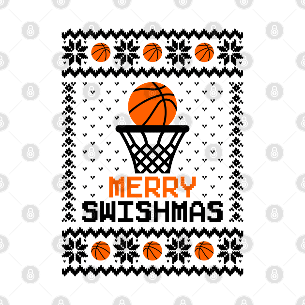 Merry Swishmas Basketball Ugly Sweater by Hobbybox