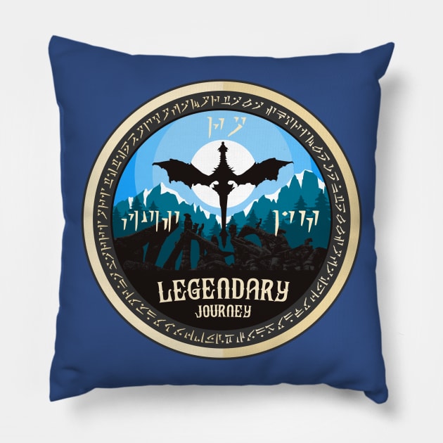 Legendary Journey Pillow by HyperTwenty