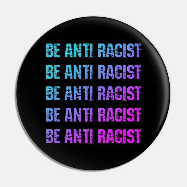 Be actively anti racist. We all bleed red. Race equality. Solidarity, unity. Destroy the racism virus. End police brutality. Fight white supremacy. Anti-racist protest. Colorful graphic Pin by BlaiseDesign