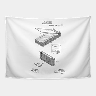 Temporary Binder Vintage Patent Hand Drawing Tapestry