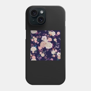 Rose garden antique repeating design Phone Case