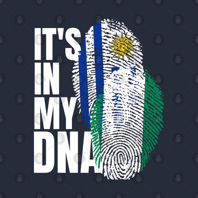 Nigerian And Uruguayan Mix Heritage DNA Flag by Just Rep It!!
