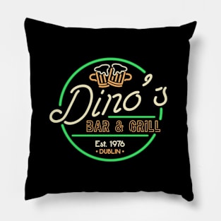 Dino's Bar And Grill Pillow