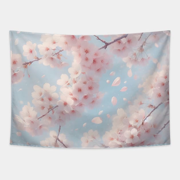 Cherry Blossom Tapestry by Jenni Arts