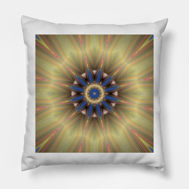 DESİGN OF MANY COLOURS. A kaleidoscope floral fantasy pattern and design Pillow by mister-john