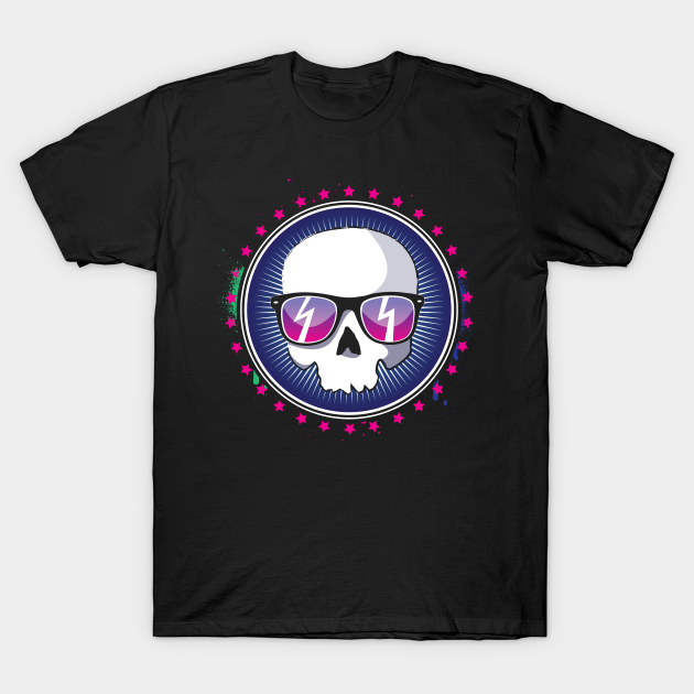 Discover Skull in Shades - Skull - T-Shirt