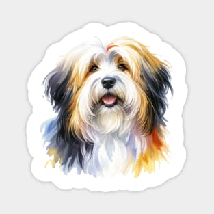 Tibetan Terrier Watercolor - Beautiful Dog Magnet