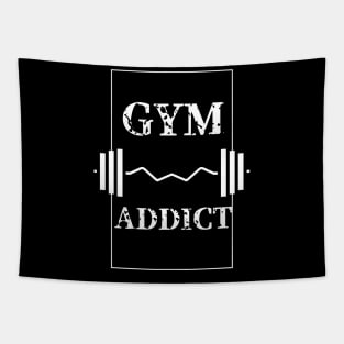 Pumping Iron Passion: Embrace the Gym Addict Lifestyle with Weights of Dedication Tapestry