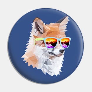 Fox in shades Pin