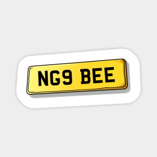 NG9 BEE Beeston Number Plate Magnet