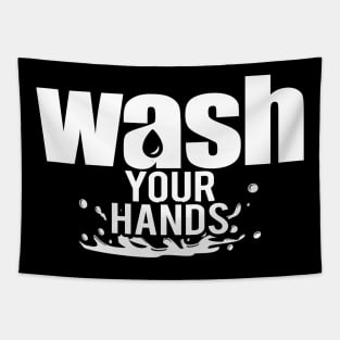 Wash Your Hands - Simple Typography Design With A Powerful Message Tapestry