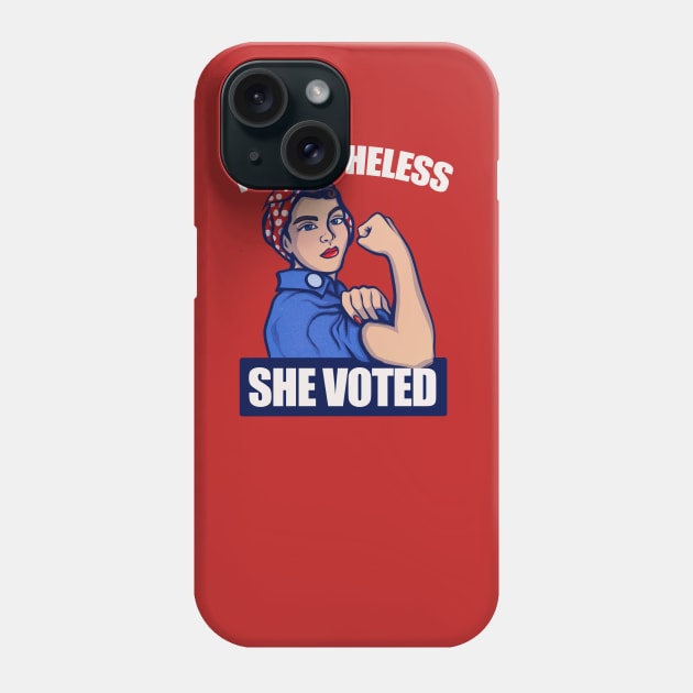 Nevertheless she Voted Phone Case by bubbsnugg