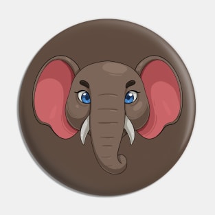 Cartoon Elephant Head Pin